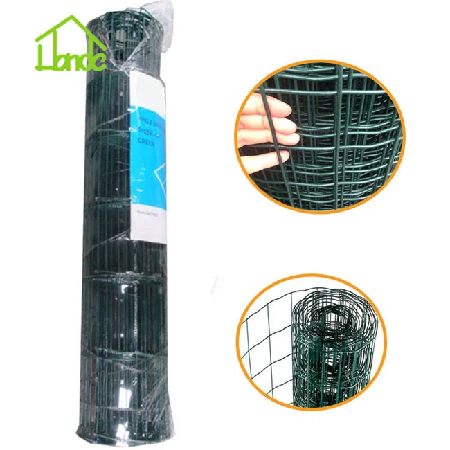 Green Black Welding Wire Mesh Galvanized Steel Wire Fence